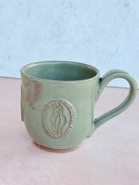 Image 3 of Yoni Emblem Mug in Green (No. 01)
