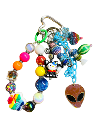 Image 1 of Rainbow Bling Keychain/wristlet