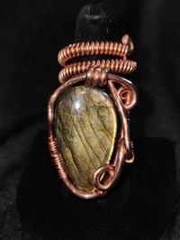 Image 1 of Adjustable Labradorite Ring #4, Madagascar 