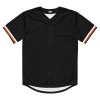 Image 2 of Baseball Jersey - Black/Orange
