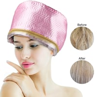 Image 3 of Hair Steamer Cap Electric Hair Heating Cap Thermal Treatment Hat Waterproof Self-heating Hat SPA Nou