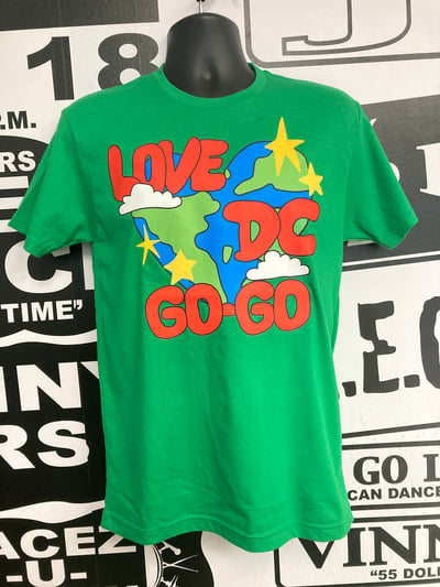 Image of Green LOVE DC GOGO Around The World T-shirt