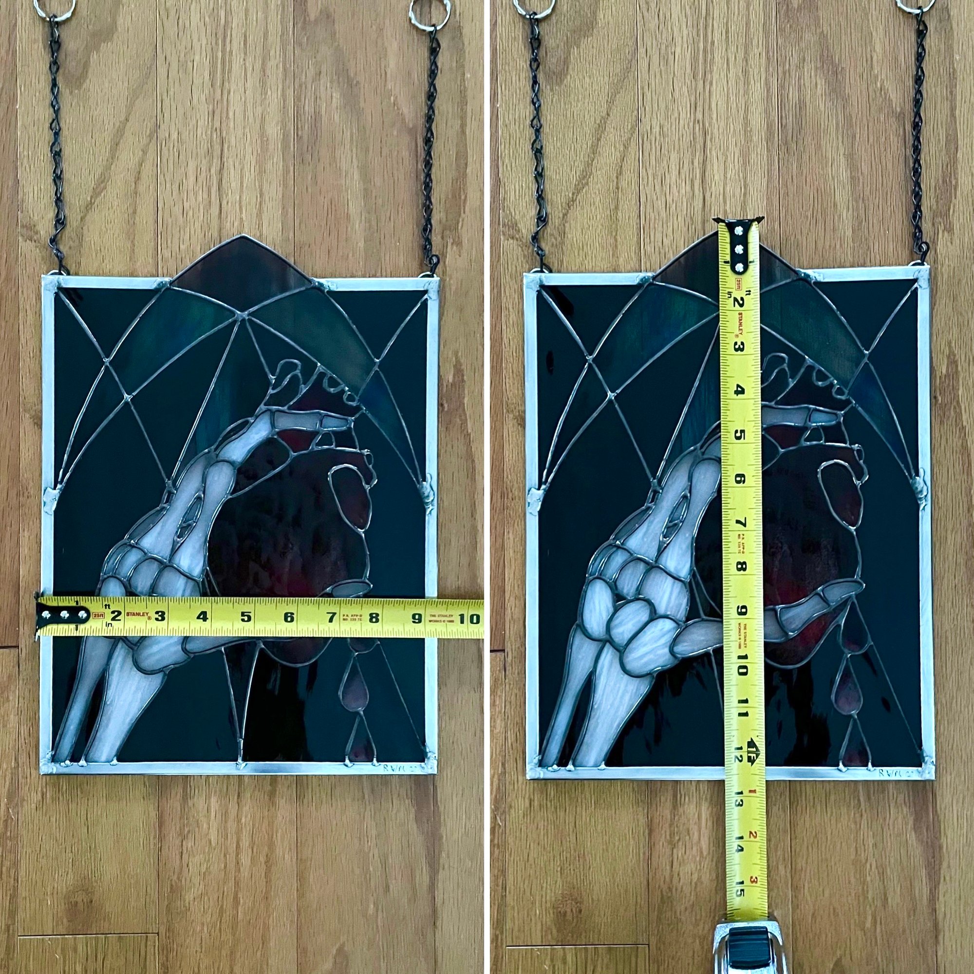 Bleeding Heart Panel | Colorshow Glassworks