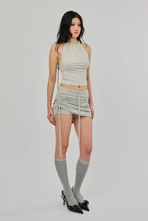 Image of GHOSTBOY - Hocus Striped Skort (Grey)
