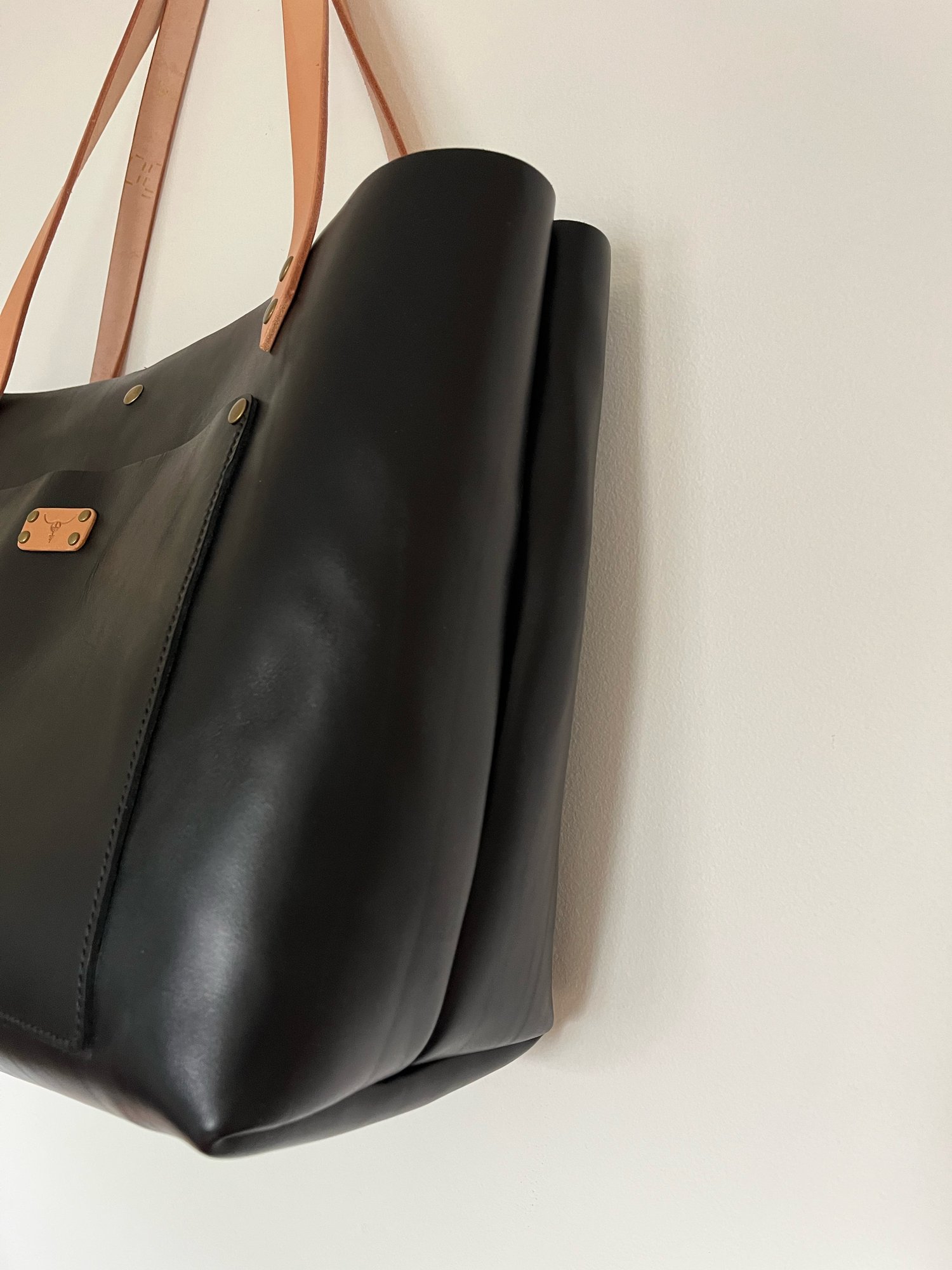 Image of Black Vachetta Carry-all Tote