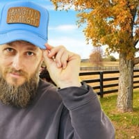 Image 3 of HANGIN’ N’ SLANGIN’ LEATHER PATCH CAP