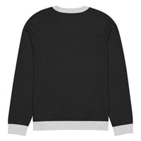 Image 5 of Oh My Goth White Trim Knitted crew neck sweater