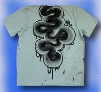 Image 3 of ‘LIP ECLIPSE’ HAND PAINTED T-SHIRT LARGE