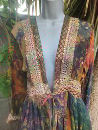 Image 3 of Mykonos Glitter wrap dress Maxi/ Kaftan Rust