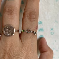 Image 3 of two knot and stone ring