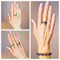 Image 3 of Antique Heart, Butterfly, or Flower Magnetic Ring Collection
