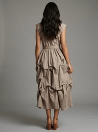 Image 2 of Belted Parachute Midi Shirtdress