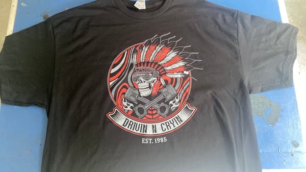 Image of Throwback skull chief design, STH on back