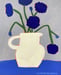 Image of Cornflowers in a White Jug