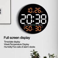 Image 9 of LED Wall Clock with Weather and Day Indicator