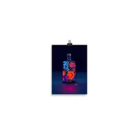 Image 4 of Bottled Neon Garden Poster (frame not included)