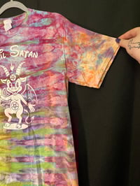 Image 3 of SMALL Hail Satan Tie Dye Shirt 2