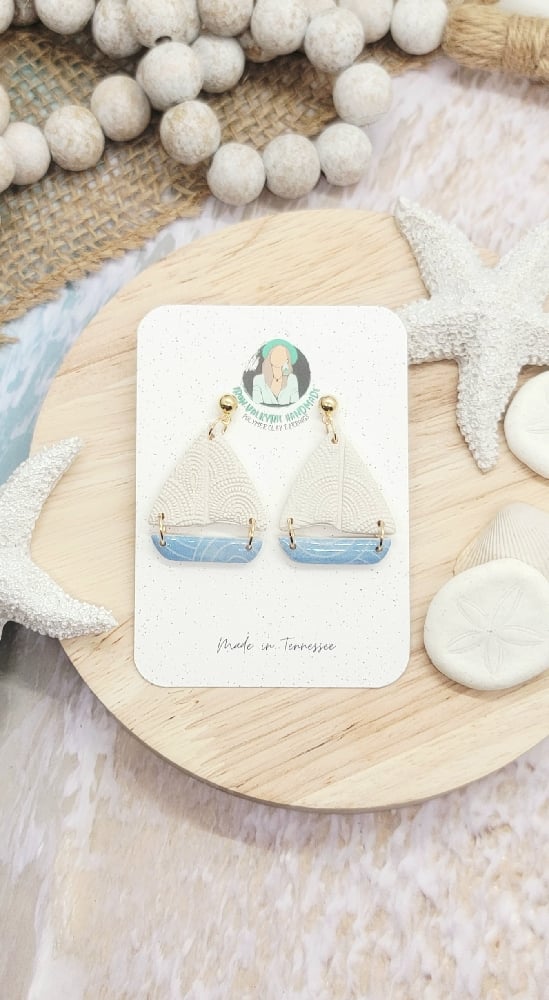 Image of Seaside Sailboat Dangles