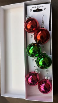 GLASS ORNAMENT EARRINGS