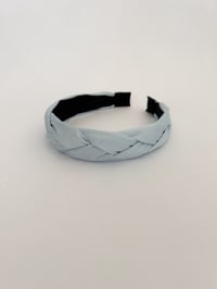 Juliette Satin Hairband / Cashmere Blue