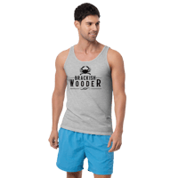 Image 4 of Brackish Wooder Tank Top - Classic Logo (Black Logo)
