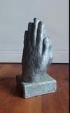 Gotscha Gosalishvili, Praying Hands (after Dürer), 2010, tin, 32 x 15 x 15cm 