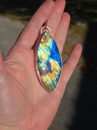 Image 2 of Electroformed labradorite necklace 02