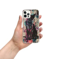 Image 14 of Colorful Watercolor Paint Splatters Black Cat Clear Case for iPhone®