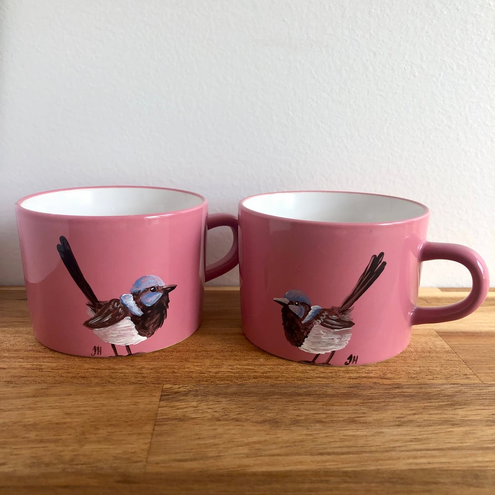Superb Fairywren Pink Mugs
