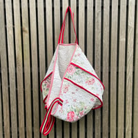Image 2 of Big Stripe Quilted Tote 