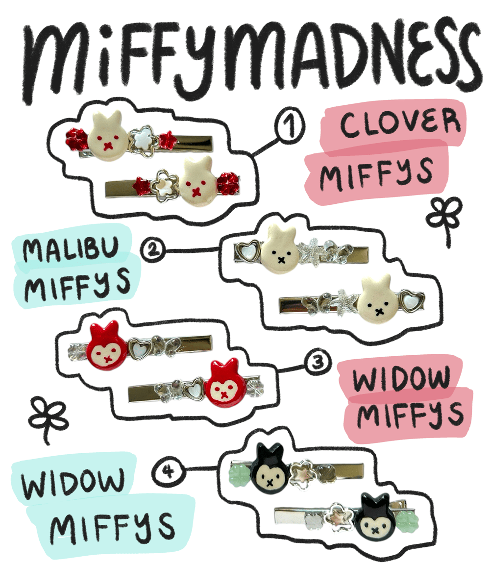 Image of Miffy Madness Series Ceramic Clips Blind Bag