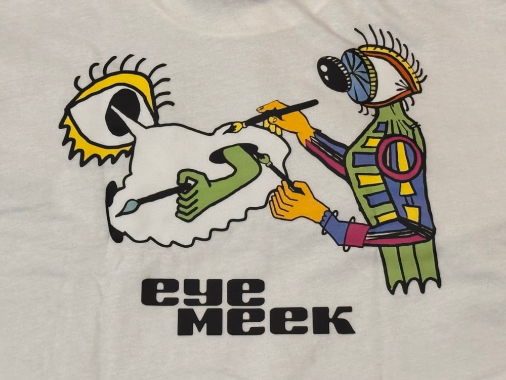 Image of Eyemeek logo front and back 