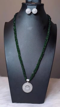 Image 2 of Looza Long American Diamond Hydrocrystal Necklace Set