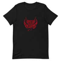 Image 1 of LI Logo T Shirt  (White, Black/Red)