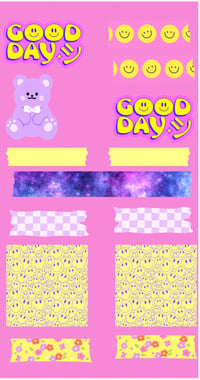 Good Day washi sticker sheet 