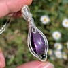 Trapiche Amethyst in Sterling