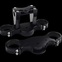 Image 1 of CNC Triple Clamp 45/48 - Razor 10mm stem bolt