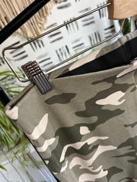 Image 2 of camo crop band tights 