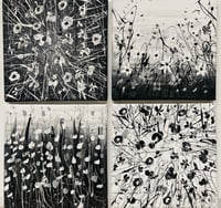 Image 1 of Monochrome Meadows ~ Set of 4 