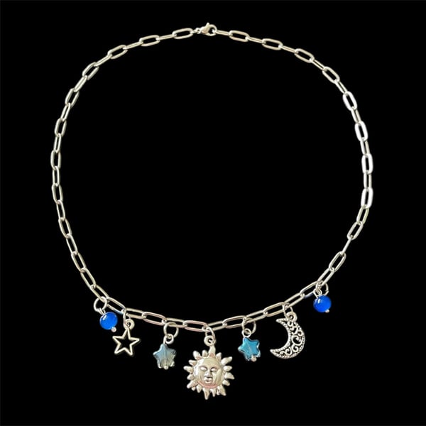 Image of Sun, Moon, and Star Charm Necklace 