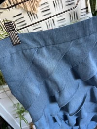 Image 2 of NYC ruffle denim mini