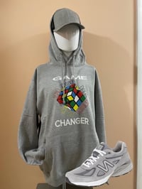 Image 1 of Game Changer Rubik’s Cube Grey Pullover Hoodie