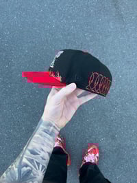 Image 4 of  BLACK TRI TONE BUFFALO BISONS CUSTOM FITTED CAP