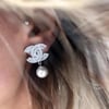 *CC Gold plated earrings (silver)