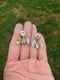 Image of Mixed Metal Oregon White Oak Leaf Zircon Jacket Earrings