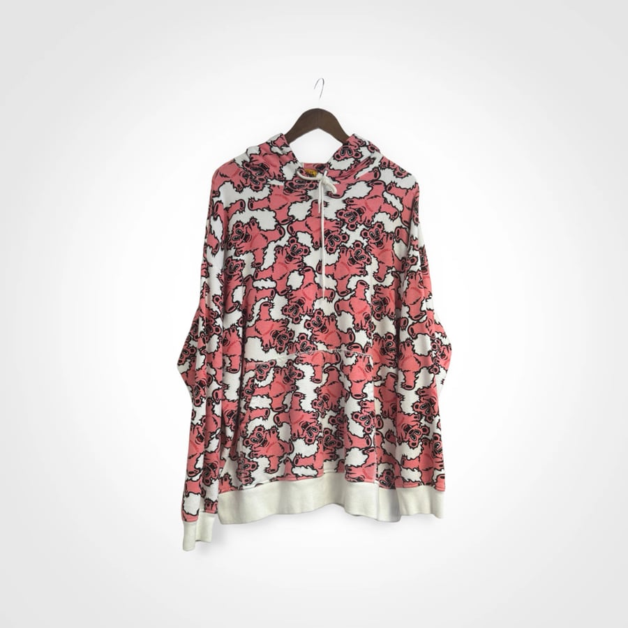 Image of Hysteric Glamour Fire Bear Aop Hoodie