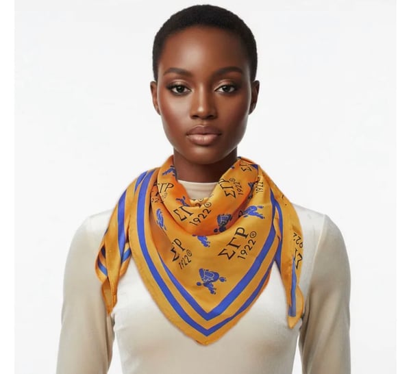 Image of Golden Poodle Prestige SGRHO Square Scarf