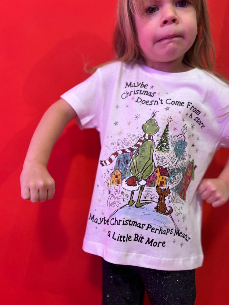 Image of A Christmas grinch children’s tee/sweater