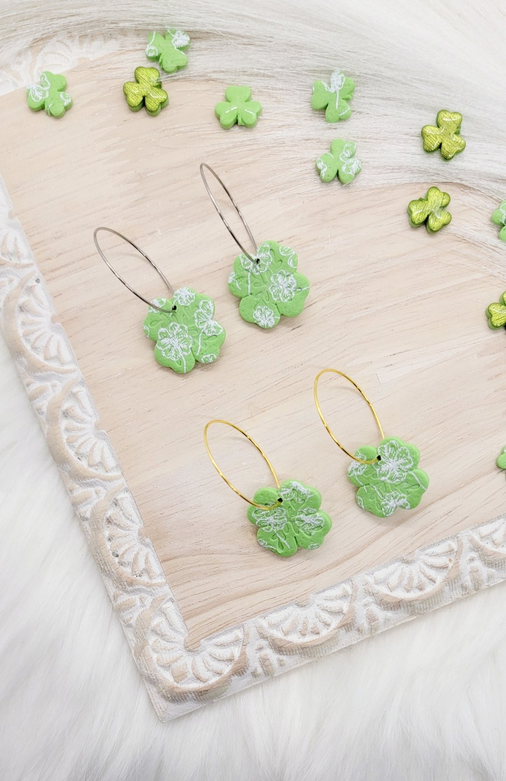 Image of Shamrock Chic Hoops