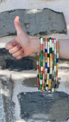 LOLA | Collier surfeur en perles plates et acier doré * coloré & personnalisable
